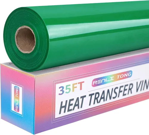 Miniatura 29 de RENLITONG - Vinilo verde frutal para planchar HTV de 12 pulgadas por 15 pies, vinilo de transferencia de calor para rollos de camisetas HTV