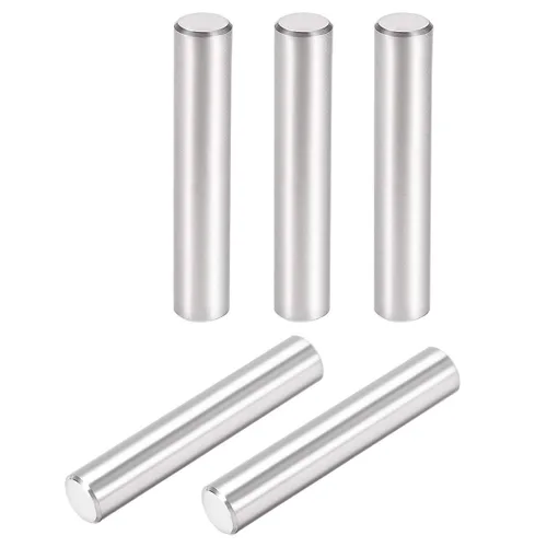 Miniatura 9 de uxcell 5 unids 0.315 in x 0.630 in pasador 304 acero inoxidable estante cilíndrico soporte pin sujetan elementos tono plata