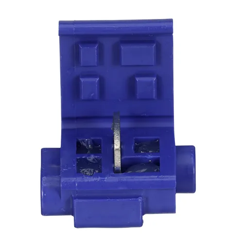 Miniatura 5 de 3M Scotchlok Electrical IDC 804-POUCH, Azul, 18-16 AWG (sólido/trenzado), 14 AWG (trenzado), 25 por bolsa, Conector de desplazamiento de aislamiento