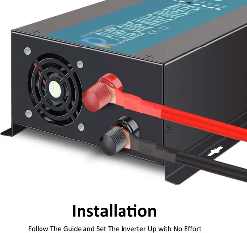 Miniatura 5 de WZRELB - Inversor de onda sinusoidal pura de diseño confiable DC a AC entrada 24VDC salida 120VAC fuente de alimentación de respaldo fuera de la red