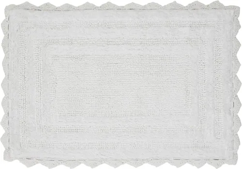 Miniatura 13 de Better Trends Lilly Crochet - Alfombras ovaladas de baño y alfombras reversibles de 17 x 24 pulgadas, alfombras de baño para baño, lujosa alfombra