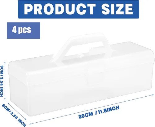 Miniatura 2 de Vicenpal Caja de almacenamiento de tarjetas coleccionables de plástico transparente, juego de cajas de tarjetas para 600-1000 Plus, portátil