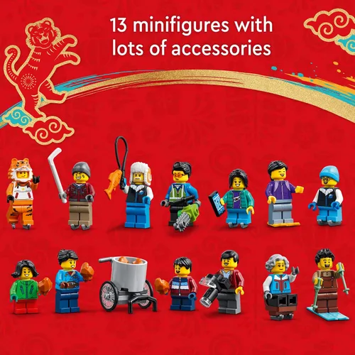 Miniatura 4 de LEGO Kit de construcción del Festival de Hielo Lunar New Year 80109; juguete de regalo para niños de 8 años en adelante; juego de construcción