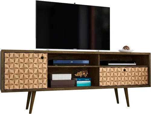 Miniatura 50 de Manhattan Comfort Liberty Soporte de TV Moderno de Mediados de Siglo para Televisores de hasta 46 Pulgadas, Centro de Entretenimiento