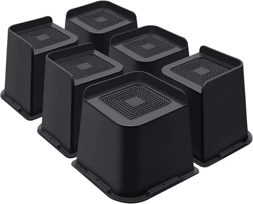 Miniatura 40 de ANNKUT Elevadores de cama de 1 pulgada resistentes, elevadores de muebles para cama, escritorio, mesa, sofá, sofá, elevadores de cama de gran