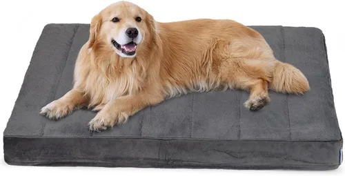 Miniatura 37 de Tapete para jaula para perros de tamaño XL, cama de espuma viscoelástica de 41 x 27 pulgadas, lavable y antideslizante, tapete ultrasuave para Oscuro