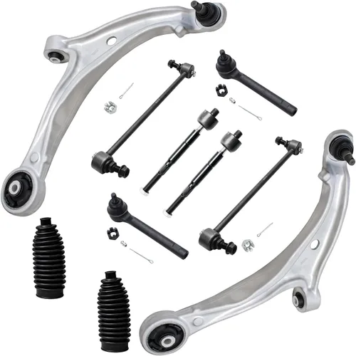 Miniatura 97 de Detroit Axle - Kit de suspensión frontal de 10 piezas para Jeep 2002-2004 Liberty, 2 brazos de control superiores con rótula 2 rótulas inferiores, 4
