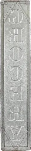 Miniatura 6 de Deco 79 59450 - Letrero de pared de hierro envejecido, 36 x 7 pulgadas, gris/marrón