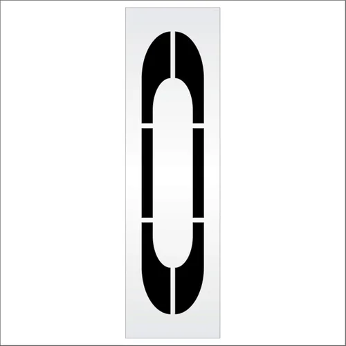 Miniatura 4 de Plantillas de pavimento – Plantilla de número único de 72 pulgadas – 0-72 pulgadas x 16 pulgadas x 1/8 pulgadas (128 mil) – Grado profesional