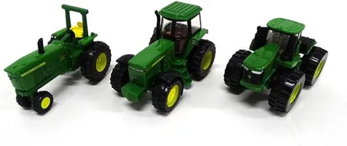 ERTL Iron John Deere Tractor Toys - Escala 1:64 - Incluye juguetes de tractor 9620R, 4020 y 4960 – Juguetes de John Deere fundidos a presión –