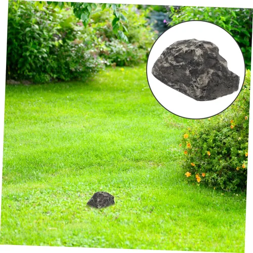 Miniatura 2 de Outanaya 1 llavero de piedra artificial realista para uso al aire libre, almacenamiento discreto para jardín, material de resina duradero
