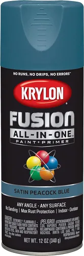Miniatura 108 de Krylon Fusion - Pintura en aerosol adhesiva todo en uno para uso en interiores y exteriores, 12 onzas, aluminio