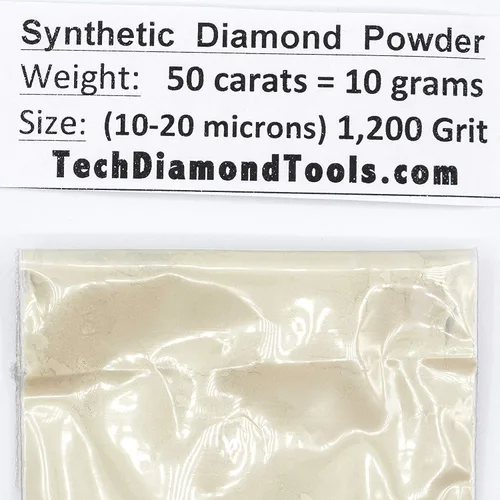 Miniatura 25 de TechDiamondTools Polvo de diamante para pulir vidrio, cuarzo, mármol, piedra, piedra, parabrisas, travertino, grano 14,000, grano 14,000, 0-1