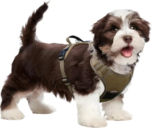 Miniatura 14 de Arnés para perro sin tirones con soporte para Airtag para perros de tamaño mediano, ajustable, a prueba de escapes, sin estrangulamiento y chaleco