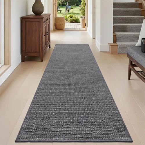 Miniatura 12 de DEXI Tapete para puerta delantera, 17 x 30 pulgadas, parte trasera de goma antideslizante, tapete de bajo perfil absorbente para la entrada
