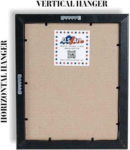 Miniatura 23 de Marco de fotos de 4 x 6 pulgadas, acabado envuelto suave, plano de 1.25 pulgadas de ancho, negro tradicional, MDF compuesto de madera 100% americana