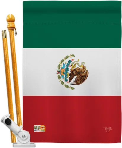 Miniatura 7 de Nationality - Bandera de casa de campo de México Regional Nación Internacional Mundial Particular Área Pequeña Decorativa Regalo Patio Banner Hecho