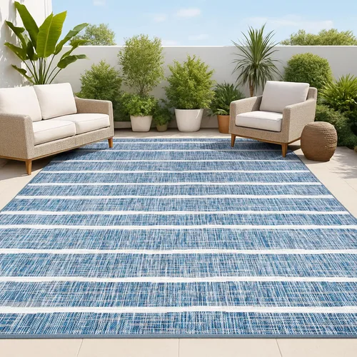 Miniatura 20 de JONATHAN Y SMB125D-210 - Alfombra de pasillo para interiores/exteriores, diseño bereber a rayas, fácil de limpiar, de alto tráfico, apta