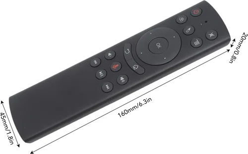 Miniatura 2 de Control remoto de repuesto para caja de TV G10S, control remoto de detección de voz de 2.4G con receptor USB, control de voz para proyector de PC