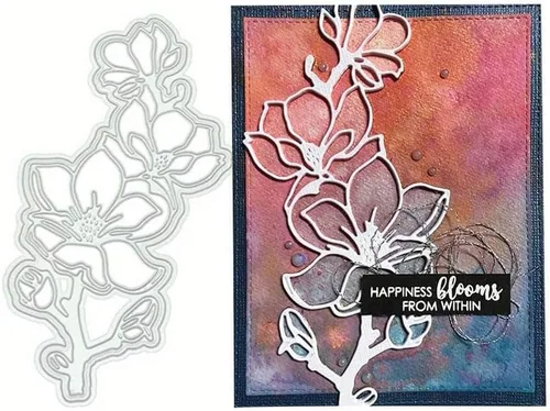 Miniatura 8 de Lapoo Marcos de Fondos 3D Troquel Metálico para Álbum de Recortes, Nuevos Troqueles DIY para Tarjetas de Álbum de Recortes Decoración de Papel