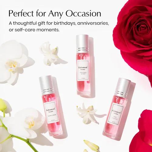 Miniatura 8 de Perfume exótico de feromonas de loto para mujer – Elegante aroma de loto nucifera y rosa de damasco otoñal, fragancia floral de larga duración