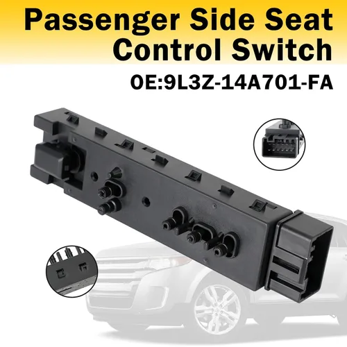 Miniatura 5 de Interruptor de control del asiento del lado del pasajero para Ford Edge 2011-2015, F-150 2009-2017, F-250/F-350/F-450/F-550 Super Duty 2011-2017