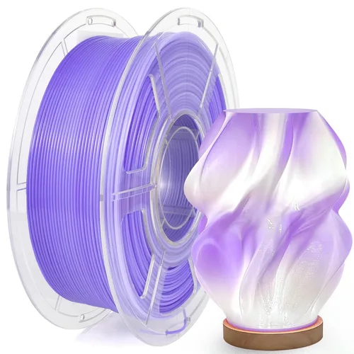 Miniatura 22 de IEMAI Paquete de filamento PETG de 0.069 in, filamento de impresora 3D multicolor translúcido degradado de hasta 23.622 in/s de impresión rápida, 4