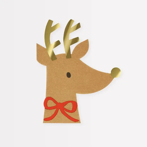 Miniatura 12 de Meri Meri Servilletas de Papel de Navidad (Paquete de 16), Papel Grueso y Absorbente de 3 Capas, Servilletas de Navidad con Forma Desechables