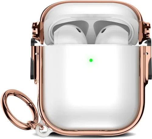Miniatura 110 de Maxjoy para Funda Linda de AirPods 2 (2019) con Bloqueo de Seguridad, Compatible con Funda de AirPod de 2ª Generación de Mármol para Mujeres