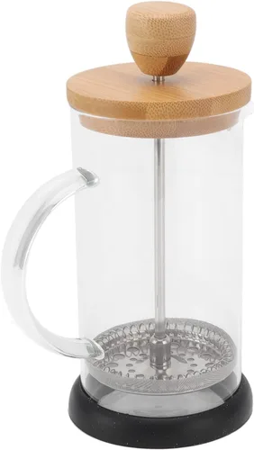 Miniatura 6 de flexman Cafetera de prensa francesa, vidrio de borosilicato de alta temperatura, acero inoxidable, prensa francesa para el hogar, oficina, al aire