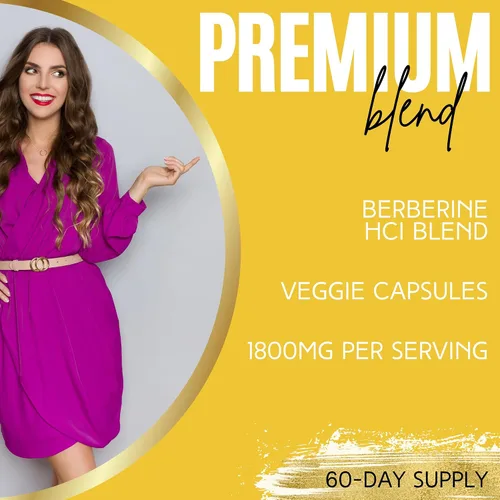 Miniatura 4 de Lumen Naturals Berberina para mujer – 1800 mg por porción – 180 cápsulas – 60 porciones – Hecho con berberina premium – Sin OMG, sin gluten, fórmula