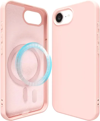 Miniatura 120 de oakxco Funda de silicona para iPhone 12 Pro Max, magnética, compatible con carga inalámbrica Magsafe, cubierta protectora de goma suave y delgada