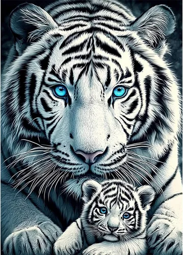 Miniatura 9 de RICUVED Kits de arte de diamantes para adultos, kits de arte de diamantes de tigre, arte de diamantes de fantasía 5D, cielo estrellado, gemas