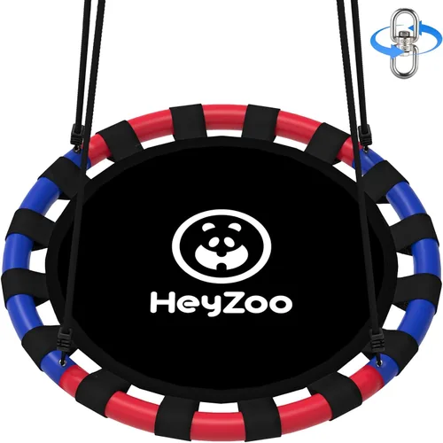HeyZoo Juego de Columpio de Platillo, Conjuntos de Columpio de 40 Pulgadas para Patio Trasero y Zona de Juegos al Aire Libre, Capacidad de Peso de