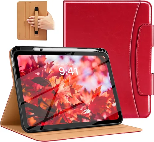 Miniatura 14 de MoKo Funda para iPad A16 de 11 pulgadas, funda para iPad de 11ª/10ª generación (2025/2022) con soporte para lápices y bolsillo, funda con soporte