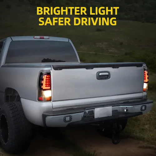 Miniatura 6 de DWVO Conjunto de luces traseras LED Compatible con 1999-2006 Chevy Silverado 1500 2500/2007 Silverado Classic / 99-02 GMC Sierra 1500 2500/01-02
