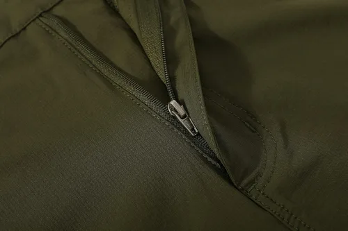 Miniatura 3 de Pantalones cortos de senderismo elásticos de secado rápido para hombre, pantalones cortos de trabajo ligeros, 6 bolsillos para ciclismo, viajes