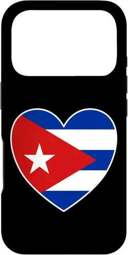 Miniatura 29 de iPhone 13 Pro Max I Heart Cuba - Divertida funda con bandera cubana