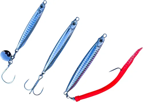 Miniatura 17 de Saltwater Fishing Lures Fishing Jigs Fishing Spoons for Striped bass, Pompano, Spanish Mackerel ，Bluefish