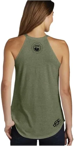 Miniatura 2 de Jeep Life Rocker - Camiseta sin mangas verde militar para mujer