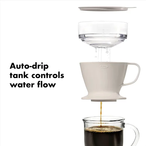 Miniatura 4 de OXO Brew - Cafetera de una sola porción y papel de repuesto para cafetera Good Grips, marrón, 50 por caja, CT, filtros de preparación fría, recuento