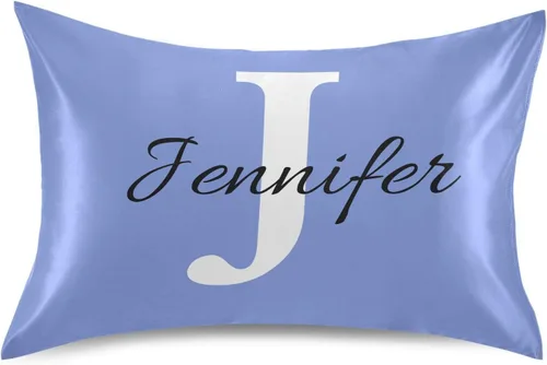 Miniatura 9 de Fundas de almohada negras personalizadas de seda con cierre de sobre, funda de almohada de satén tamaño estándar para personas que duermen