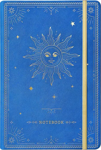 Miniatura 18 de Artfan Cuaderno/diario a rayas – Cuaderno clásico de piel sintética de papel grueso de alta calidad con bolsillo + separadores de páginas, regalos