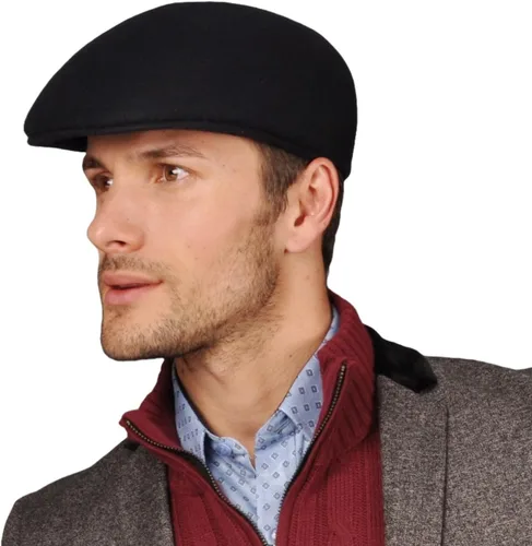 Bigalli Ascot Newsboy Sombrero de Lana Fieltro para Hombres Crushable Protección Solar Repelente al Agua | Boina para Hombre