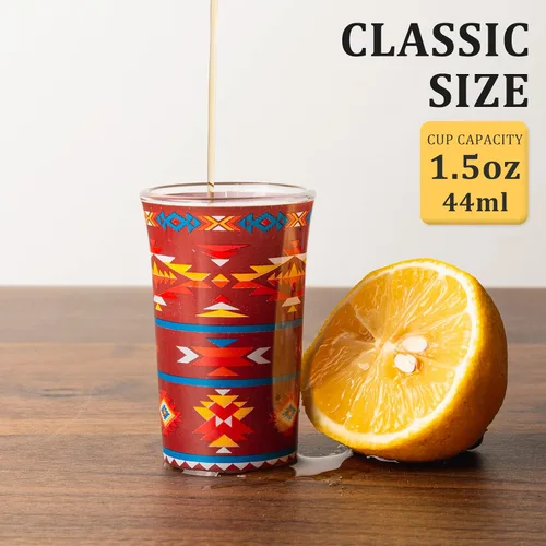 Miniatura 3 de Juego de 4 vasos de chupito transparentes con base pesada del suroeste y aptos para lavavajillas para licores, whisky, tequila, vodka, fiesta