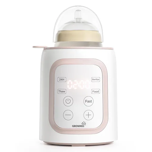 Miniatura 11 de Grownsy Calentador de biberones, calentador de leche rápido 8 en 1 para bebés con temporizador para leche materna o fórmula, control preciso de Azul