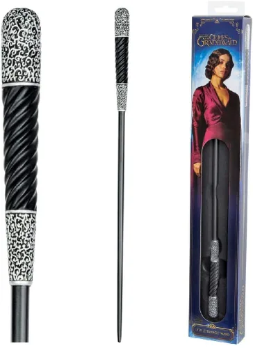 The Noble Collection - Varita Leta Lestrange en una caja estándar con ventana - Varita del mundo mágico de 14 pulgadas (13.6 in) - Juego de