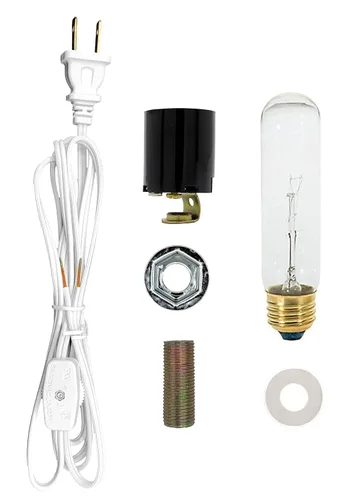 Creative Hobbies® ML1-B6 - Kit de cableado grande para árbol de Navidad, bombilla de 40 W, base estándar (Edison), ideal para iluminar objetos de
