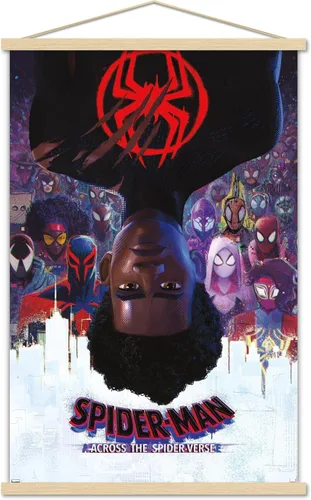 Trends International Marvel Spider-Man: Across the Spider-Verse - Póster oficial de pared de una hoja, 22.38 x 34 pulgadas, paquete de impresión
