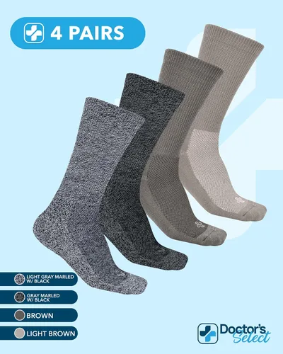 Miniatura 5 de Doctor's Select Men's Diabetic Socks for Men Size 13-15 - 4 Pairs